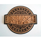 Quadro Bioshock, Relevo, Decoração Quarto Gamer 44cm