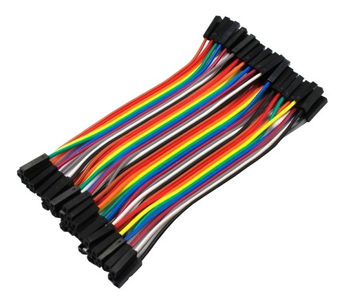 10pqts Cable Jumpers Dupont Hembra Hembra 10cm 40pzs Arduino