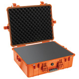 Pelican 1600 Case With Foam Set (orange)