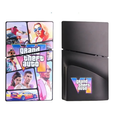 Compatible Ps5 Slim Carcasa Reemplazo Gta6 Disco Q