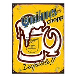 Cartel Chapa Publicidades 1985 Cerveza Quilmes L579 20x28cm