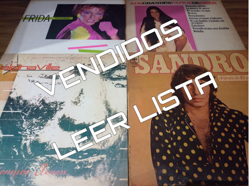 Lote 4 Discos Vinilo Pasta Lp Rock, Pop Y Mas A Eleccion