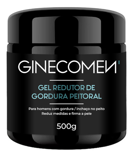 Gel Anti Ginecomastia Reduz Gordura E Inchaço Das Glândulas