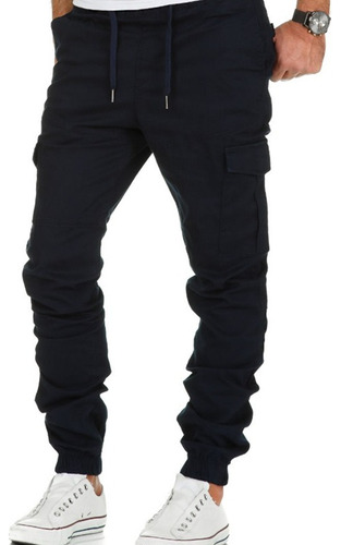 Pantalones Hombre Casual Confort Multibolsillos Joggers