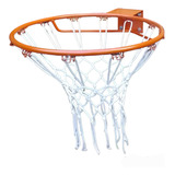 Aro De Basquet N°7 (45 Cm) De Hierro Macizo Con Red 