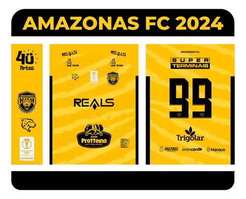 Arte Vetor Camisa Amazonas Titular 2023-24