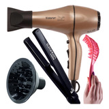 Secador De Cabelo Taiff Style Pro 2000w Prancha Pente 210ºc