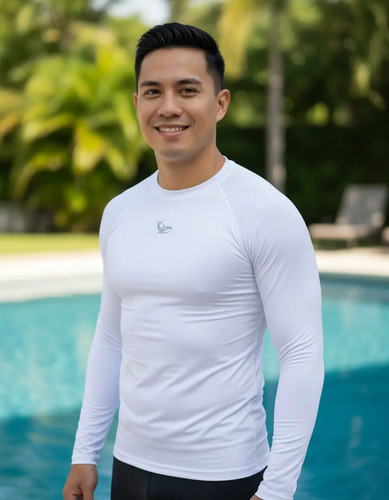 Playera Acuática Hombre, Secado Rapido, Colores Claros | Meses sin interés