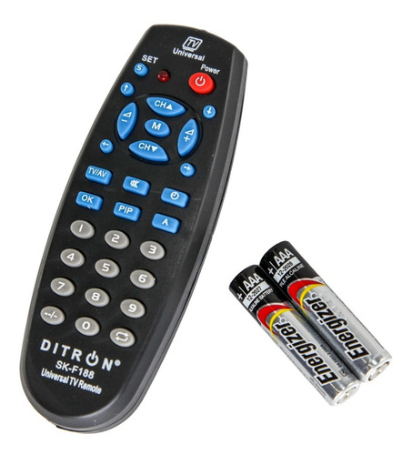 Control Remoto Mini Universal Tv Leds Lcd +pila Sk-f188 Htec