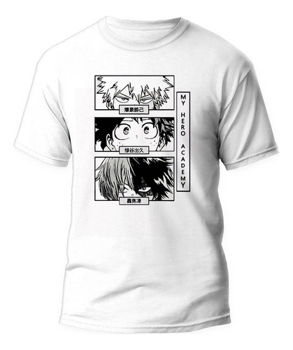 Camisa Anime My Hero Academia Blusa Camiseta Unissex