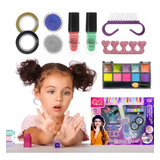 Kit Manicure Pinta Uñas Niña Glitter Infantil Juguete.