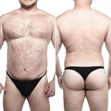 Cueca Masculina Tanga Plus Size Bear Ursão Fio Dental