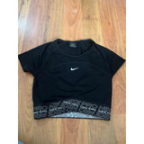 Padrísima Playera Nike Pro Crop Negra Xs Original!!