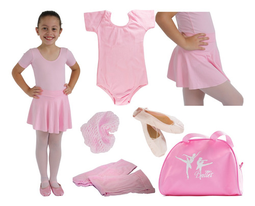 Roupa  De Ballet Conjunto Balé Com Bolsa Linda Bailarina