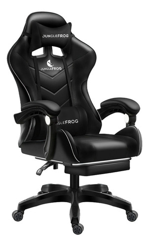 Silla Gamer Junglefrog Con Masajeador Y Apoya Pies