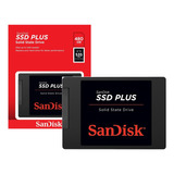 Disco Sólido Sandisk 480gb Ssd Interno Plus Sdssda-480g-g26 Preto