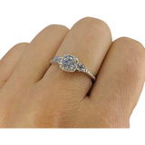 Anillo De Compromiso Con Cubic De Plata 925 Novia Ap 484