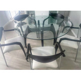 Juego Comedor Thonet Mesa Vidrio Y 5 Silloncitos Crom Envío 