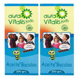 2 X Jarabe Aceite Higado Bacalao Niños Omega 3 Vitamina A+d