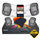 Kit Seguridad Hikvision 4 Camaras Colorvu + Dvr + Disco 1tb