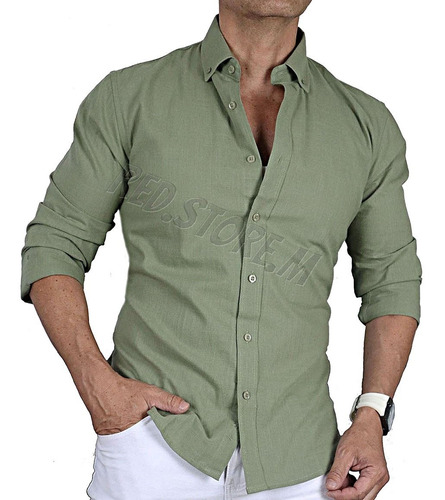 Camisa Hombre Lino - Colores