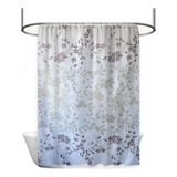 Cortina De Baño Teflon Estampada 1.80 X 2.00 Mts Exclusivas Color White Forest Forest Rose