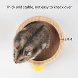 Bucatstate 2 Pack Wooden Food Bowl For Hamster Reptile Food