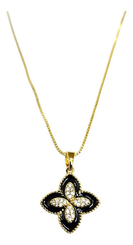 Collar Marqueza Van Cleef Oro 18k Zirconia 2.5cm