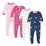 Ropa Para Bebé Paquete De 4 Pijamas De Algodón Talla 0-3m