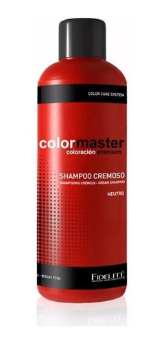Shampoo Neutro Colormaster Fidelité X 1000 Ml