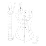 Plantilla Guitarra Fireman - Luthier - Mdf 6mm