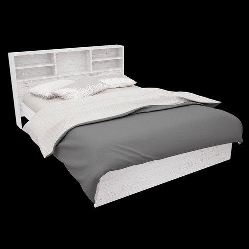 Cama Con Repisa Orlandi 104 1,50 M Venecia Cuo