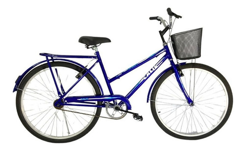 Bicicleta Passeio Calil Veneza Poti Aro 26 V-break - Azul Tamanho Do Quadro Único