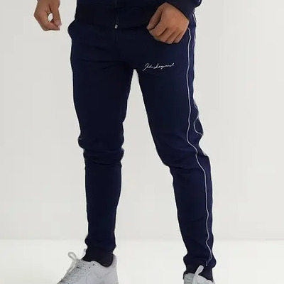 Conjunto John Leopard Tracksuit Scuderia Slimfit (ajustado)c Marino/blanco L - 34