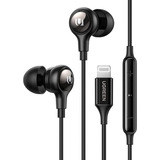 Auriculares Con Cable Ugreen Lightning Con Certificado Mfi, Color Negro, Color Claro Negro