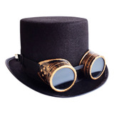 (b) Gafas Steampunk Top Hat Gear Gafas Punk Hat Gothic Heads