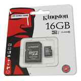 Memoria Micro Usb  Kingston /16gb  + Sd