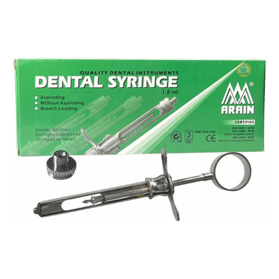 Jeringa Carpule Para Anestesia Dental Acero Inoxidable 1.8ml | MercadoLibre