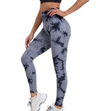 Leggins Tie Dye Push Up Levanta Cola Licra Deportiva Gym 