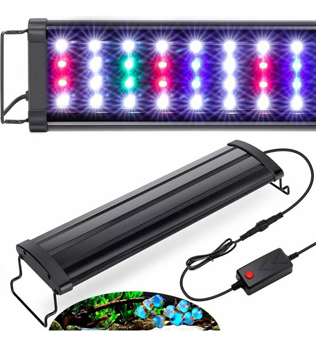 Lámpara Para Acuario Pecera Luz Led Plantado 14w 30cm 4color