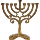 Candelabro Menorah/black Mitzvah, Dorado