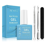 Removedor De Esmalte En Gel 15ml, Kit De Remoción De Esmalte