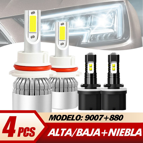 Kit Luces Led Para Ford 8000lm Luz Alta/baja+luz Niebla
