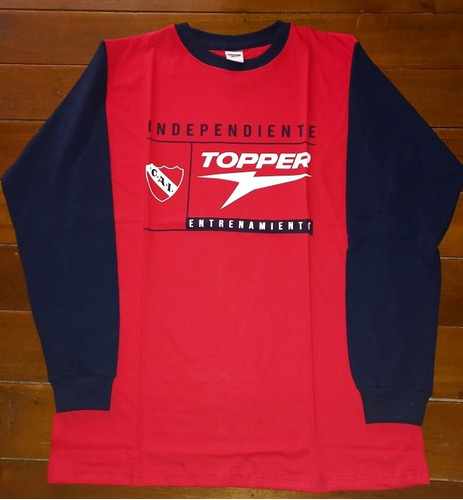 Remera De Independiente Entrenamiento 1997 Topper M/larga 