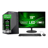 Pc Completo Fácil Intel Core I7 10700f 16gb Ssd 480gb 19''