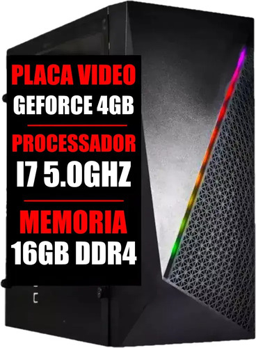 Pc Gamer Intel I7 11 Geração 4.6ghz / 16gb Ddr4 / Ssd 480gb