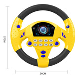 Cochecito Copiloto Musical Eléctrico Con Volante Para Niños