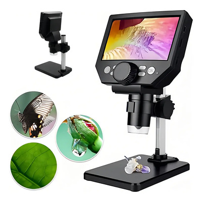Microscopio Digital Fnbrli G1200 LCD 4.3 HD USB Para Inspección y Soldadura | Meses sin interés