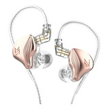 Auriculares Sin Micrófono Kz Zex, Color Oro Rosa