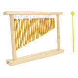 Barra Con Soporte Wind Chime Top Stick De Madera, 20 Tonos,